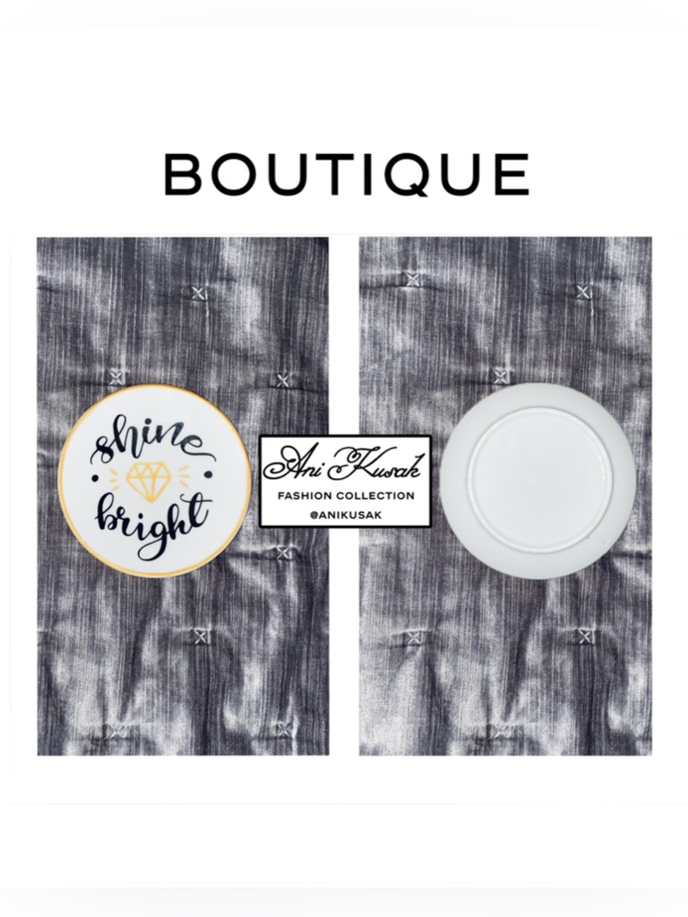 Shine Bright Ceramic Jewelry Plate